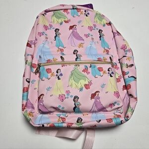 Disney Princess Ariel Jasmine Tiana Snowhite Cinderella Floral Backpack
